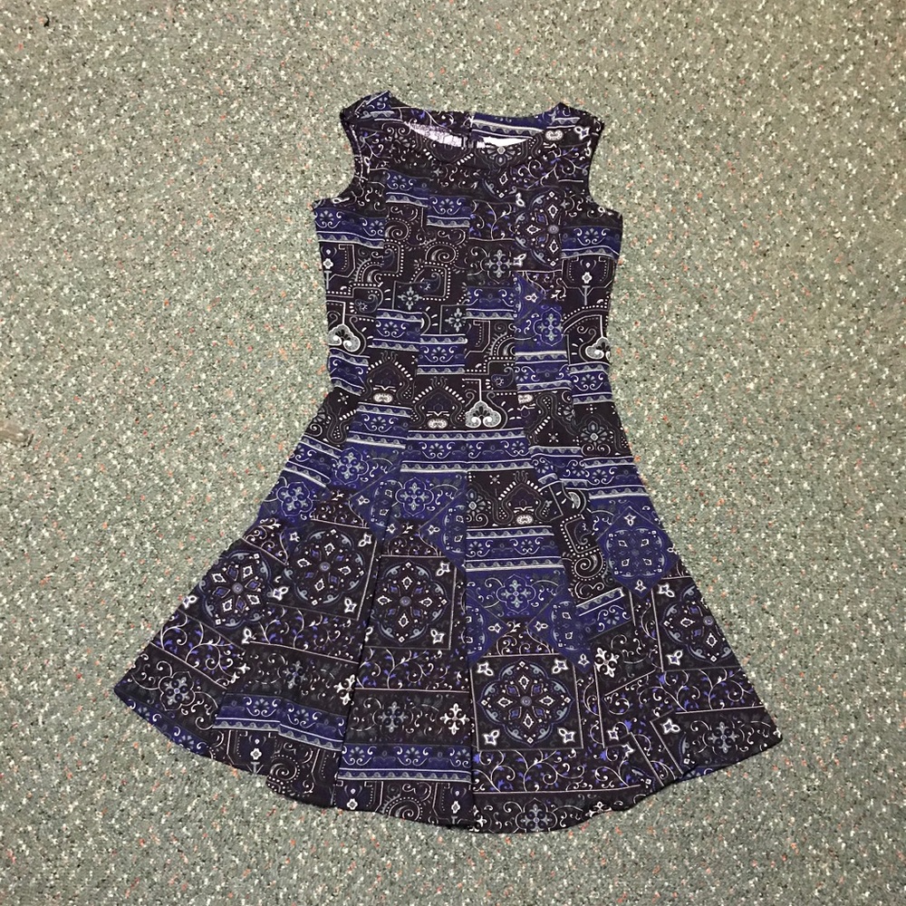 Knee length A-line Pleated Dress